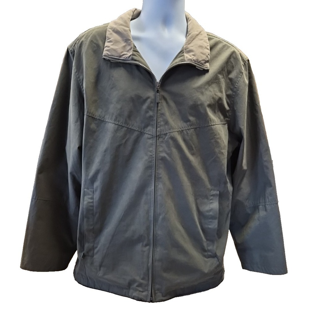 Rainforest Men's Full Zip Green Jacket‎ with Inner Zip Pocket Size Large